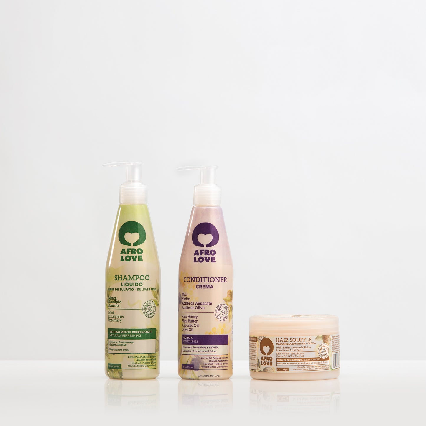 Kit Afro Love Limpieza Shampoo Menta