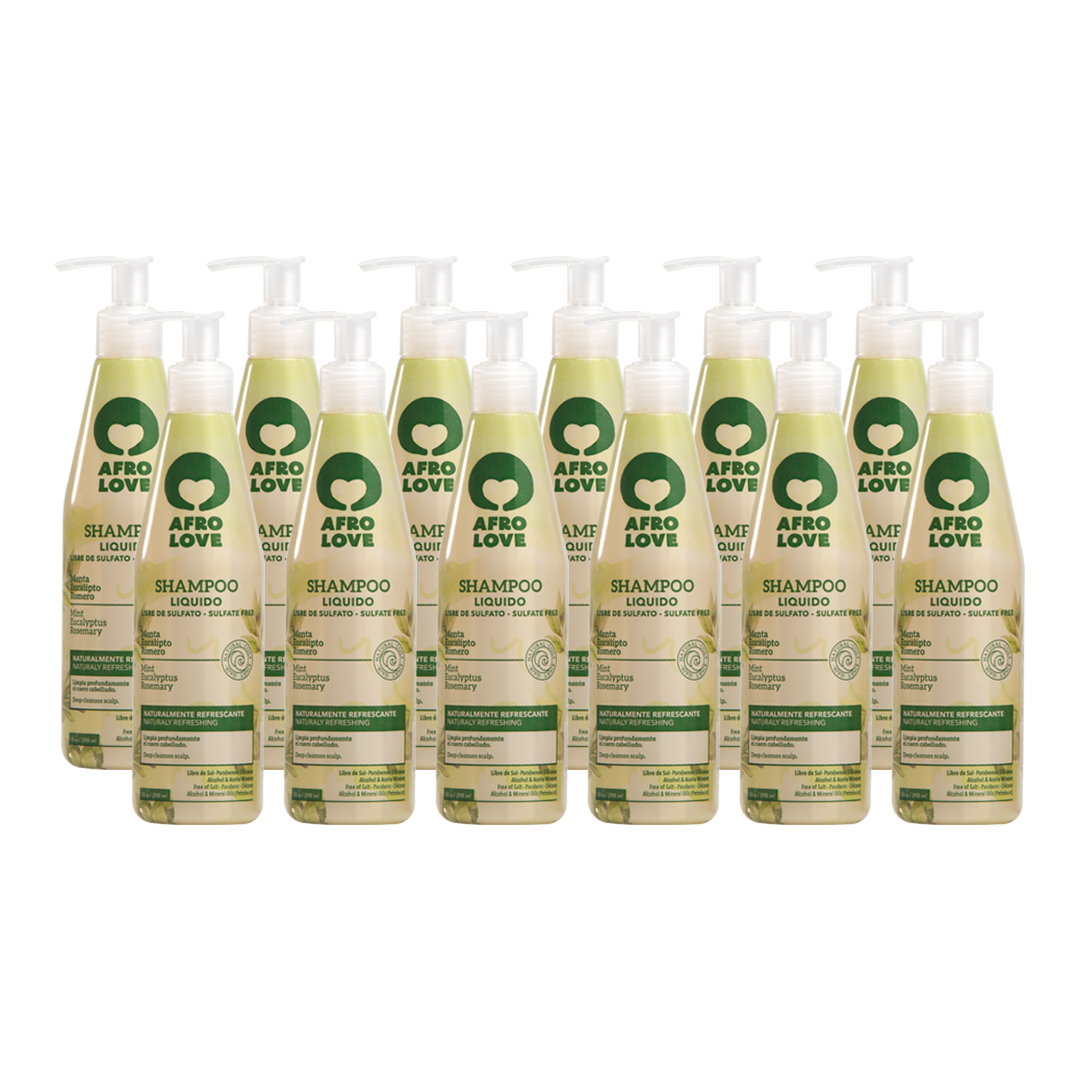 Caja Shampoo Menta Afro Love