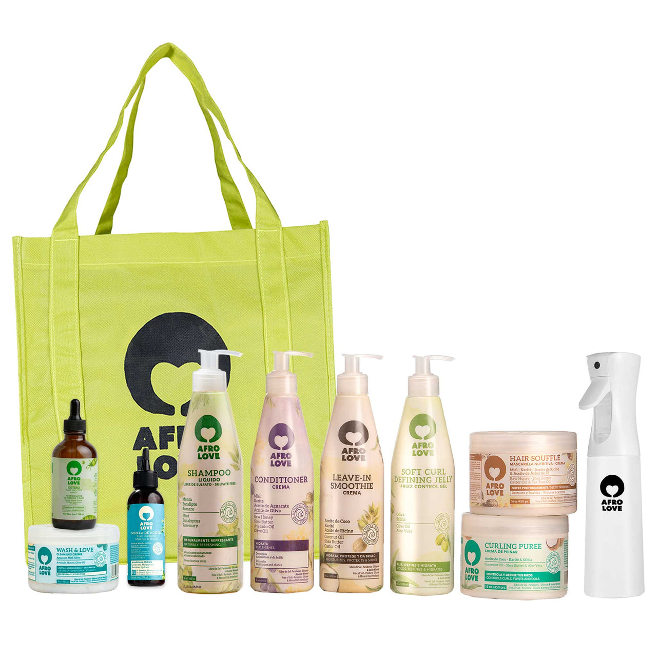 Kit Afro Love Completo Grande - Halka Store - ¡Tienda Online Afro Love, Curly Love y demás productos con envío a domicilio a todo el país!