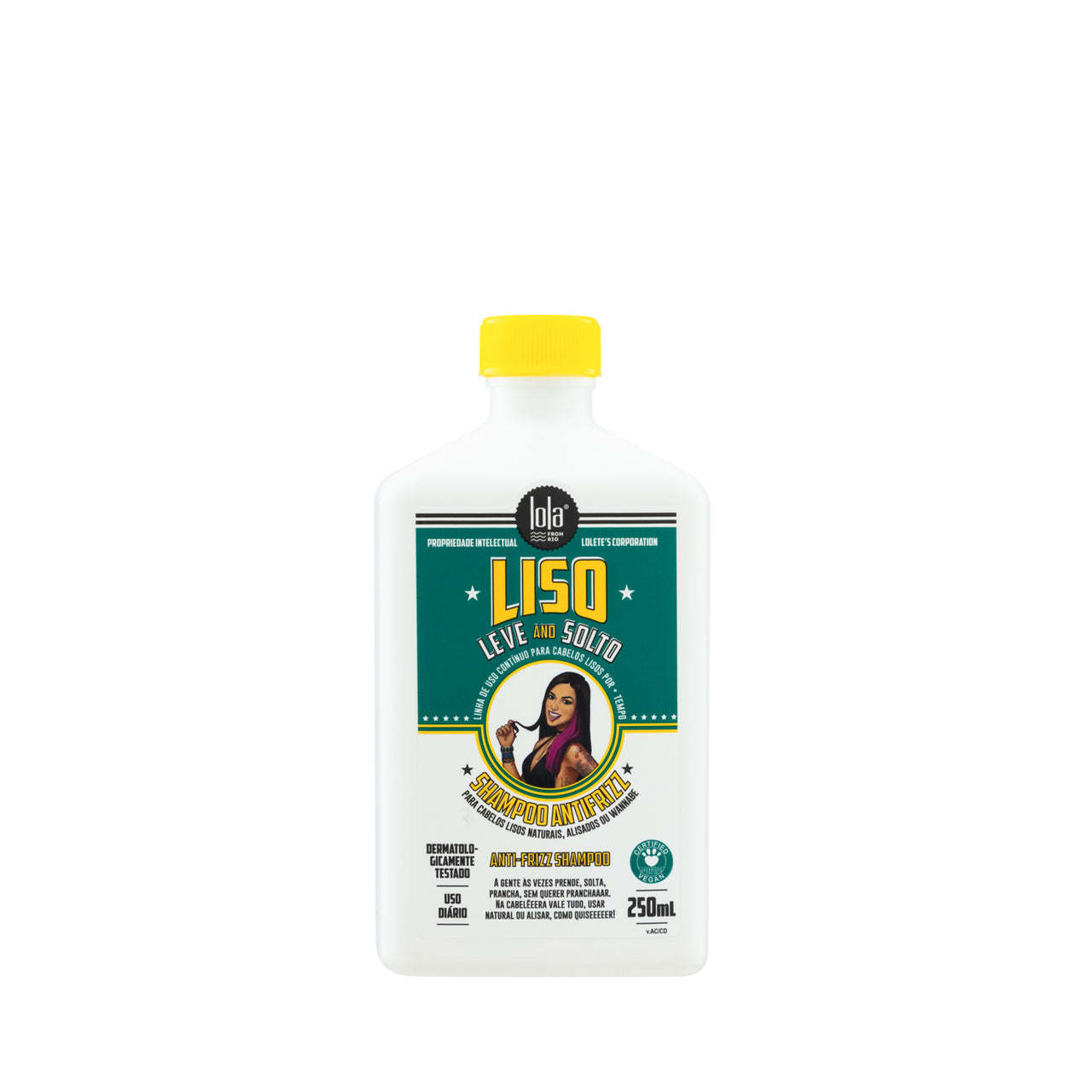 Shampoo Liso Leve e Solto Anti Frizz Lola Cosmetics