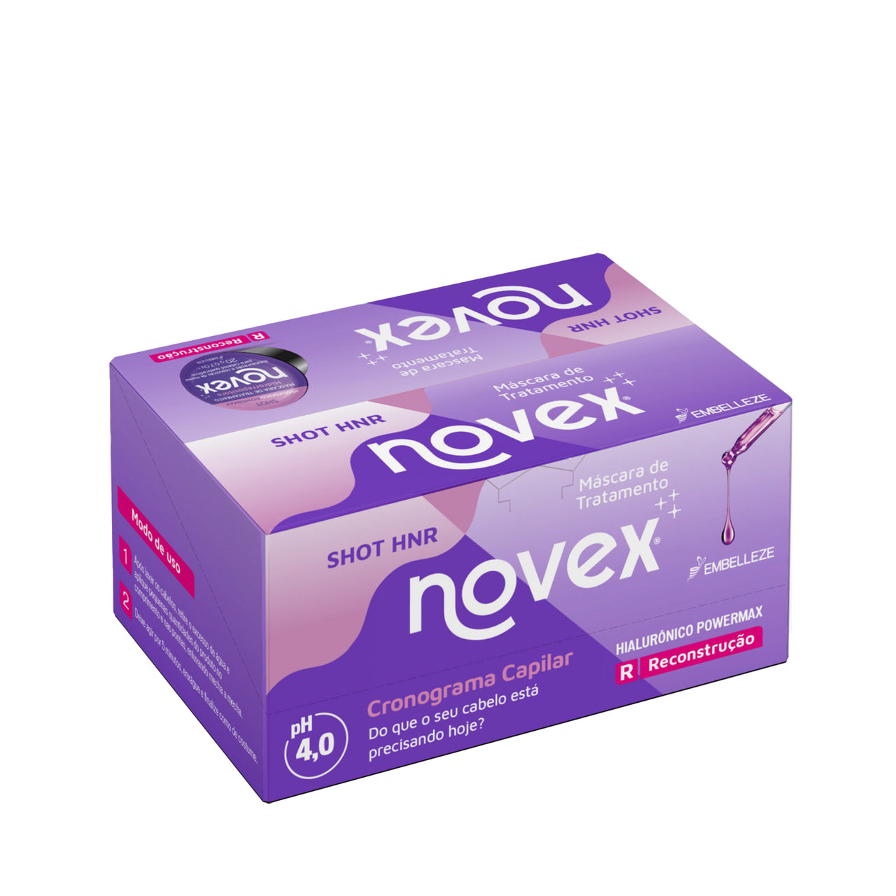 Tratamiento Novex Ácido Hialurónico Caja 12 Shots