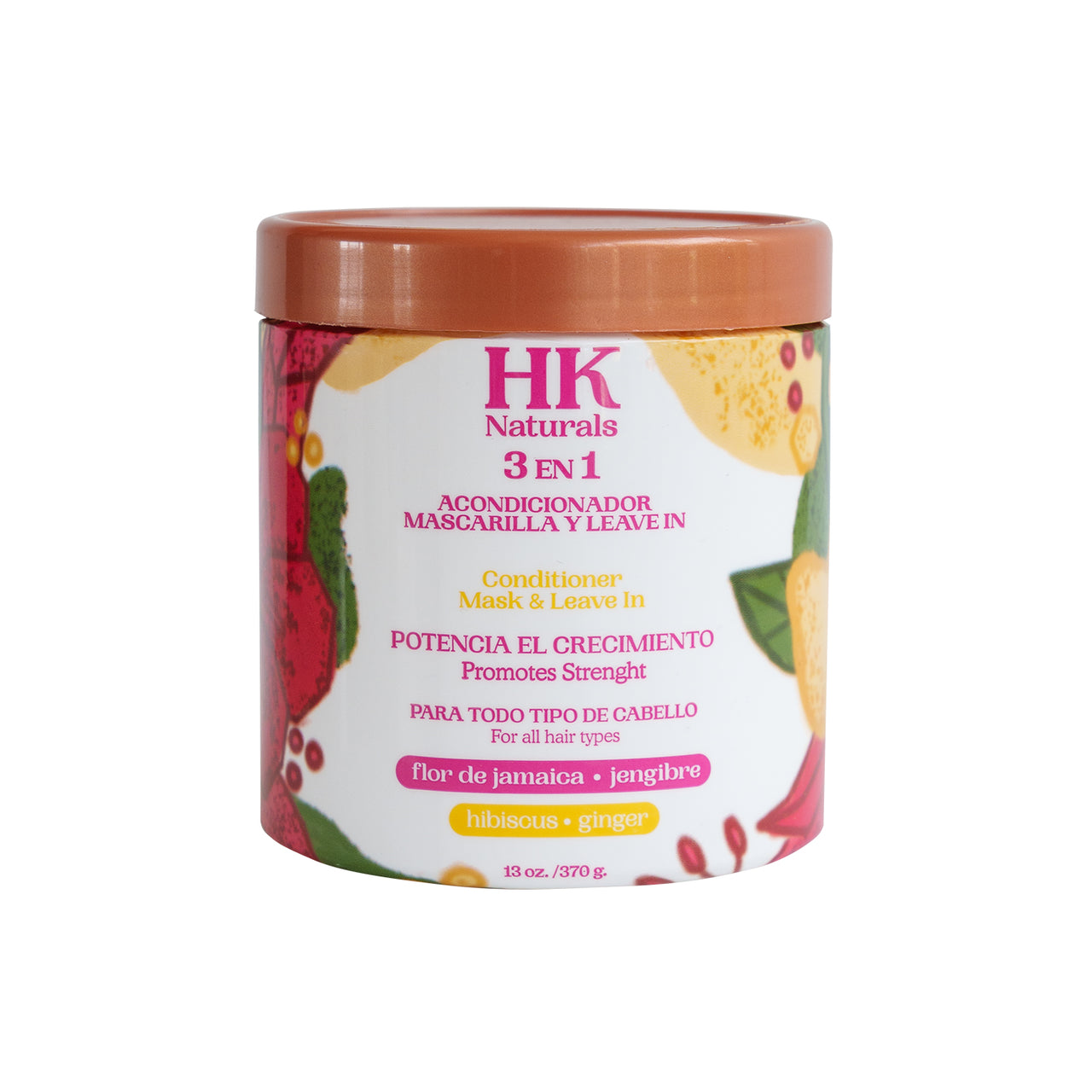 HK Naturals 3 en 1 Crecimiento con Flor de Jamaica y Jengibre