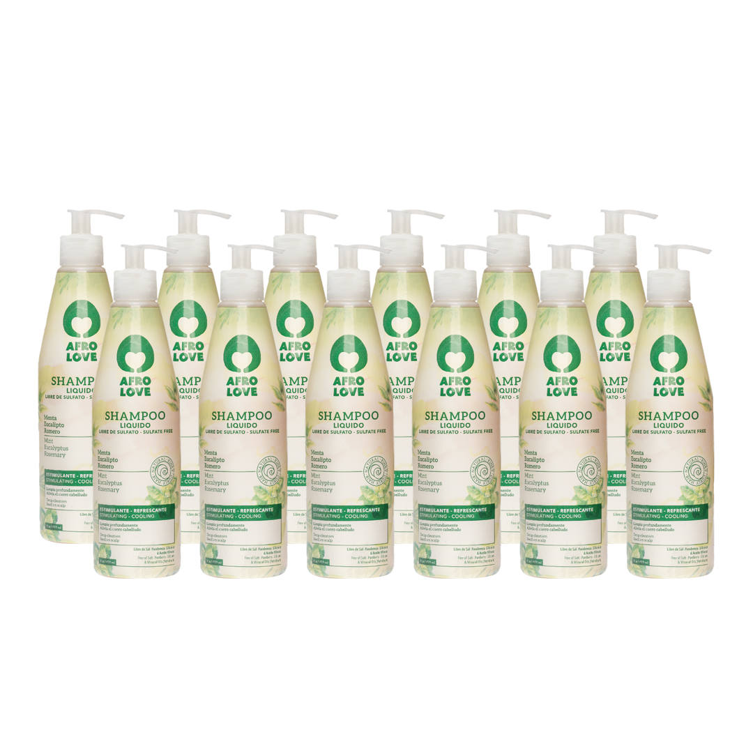 Caja Shampoo Menta Afro Love